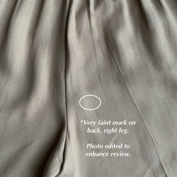 Pleated Wide Leg Shorts S/M 28 Waist Khaki Tan - Picture 8 of 15